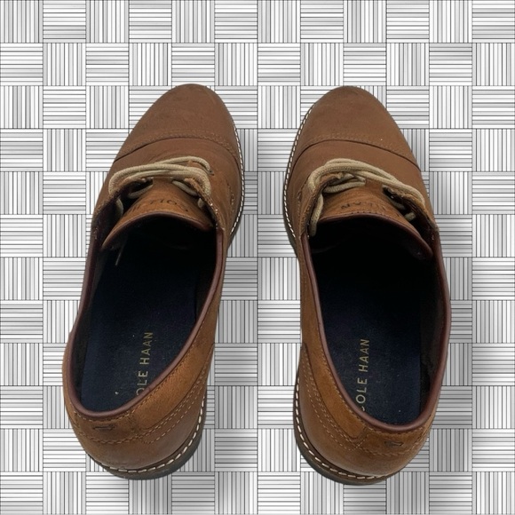 Cole Haan Zerogrand C30635 Brown Leather Cap Toe Oxfords Lace Up Shoes Size 10.5 main image 11